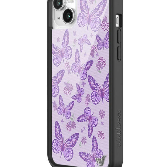 Wildflower Lavender Butterfly iPhone 14 Plus Case