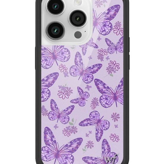 Wildflower Lavender Butterfly iPhone 14 Pro Case