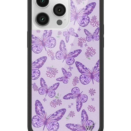 Wildflower Lavender Butterfly iPhone 14 Pro Max Case