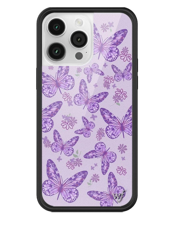 Wildflower Lavender Butterfly iPhone 14 Pro Max Case