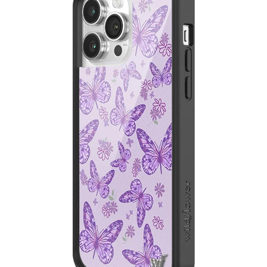 Wildflower Lavender Butterfly iPhone 14 Pro Max Case