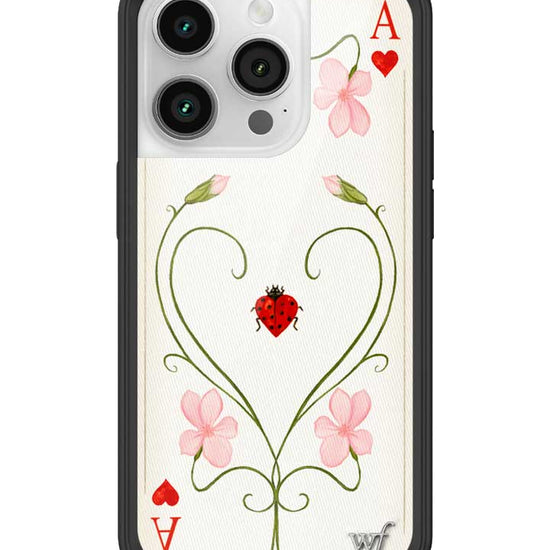 Wildflower iPhone case 14 Pro Lila Moss Heart Pink Cute