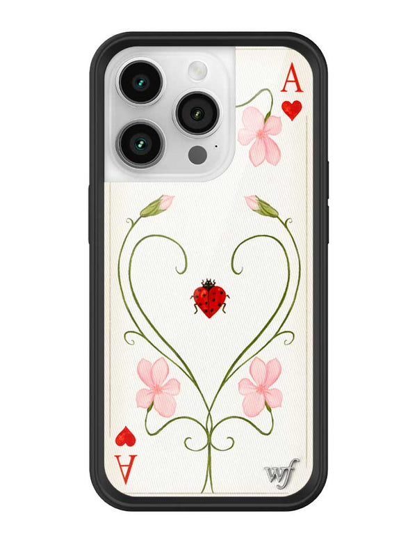 Wildflower iPhone case 14 Pro Lila Moss Heart Pink Cute