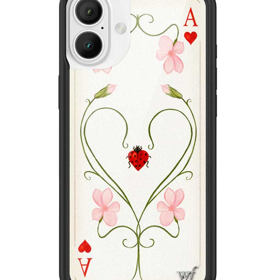 Wildflower iPhone case 16 Plus Lila Moss Heart Pink Cute