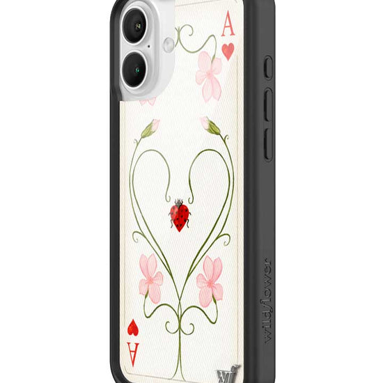 Wildflower iPhone case 16 Plus Lila Moss Heart Pink Cute