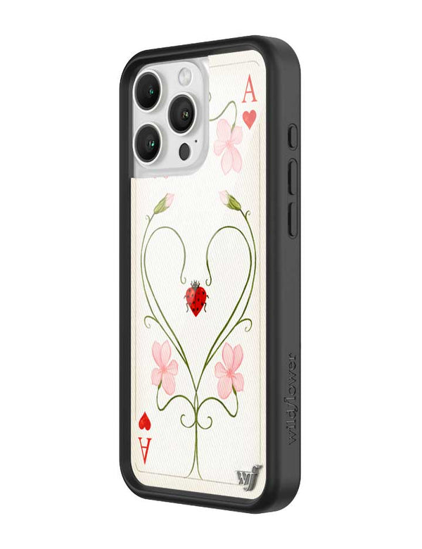 Wildflower iPhone case 16 Pro Max Lila Moss Heart Pink Cute