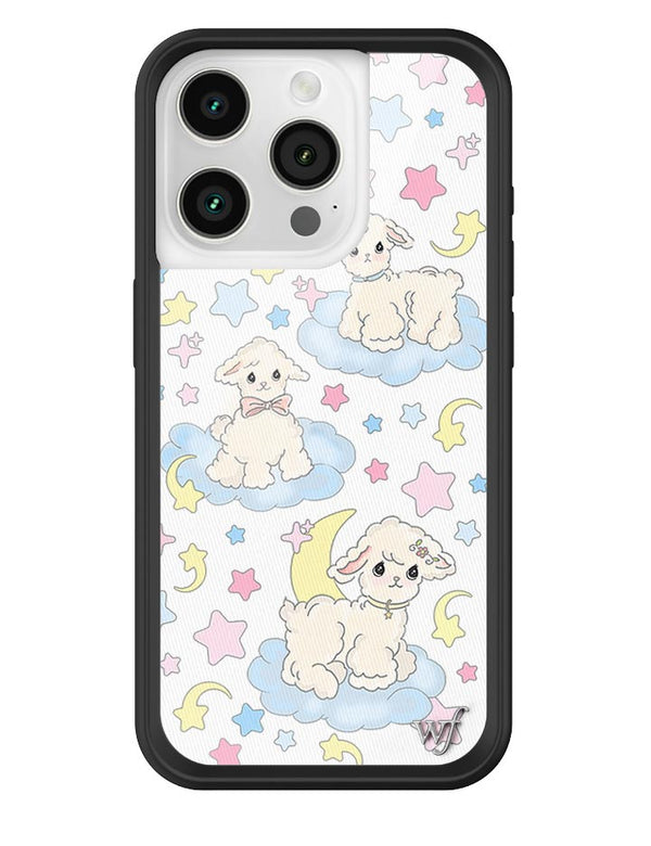 Wildflower Lullaby Lambs iPhone 15 pro Case