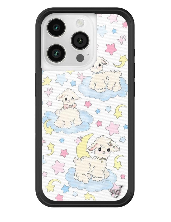 Wildflower Lullaby Lambs iPhone 15 Pro Case