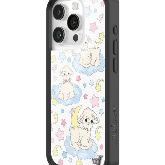 Wildflower Lullaby Lambs iPhone 15 pro Case