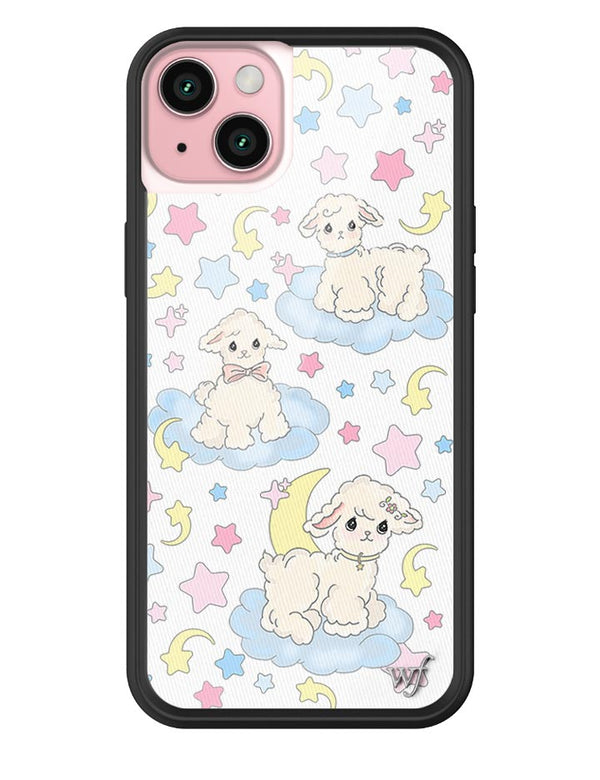 Wildflower Lullaby Lambs iPhone 15 Plus Case