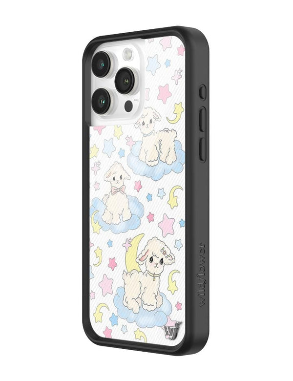 Wildflower Lullaby Lambs iPhone 15 Pro Max Case