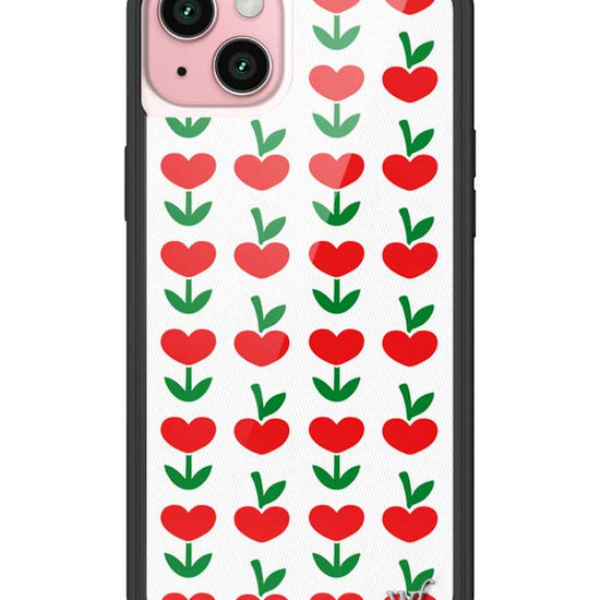 Wildflower iPhone case 15 Plus Love Blooms Hearts Cute