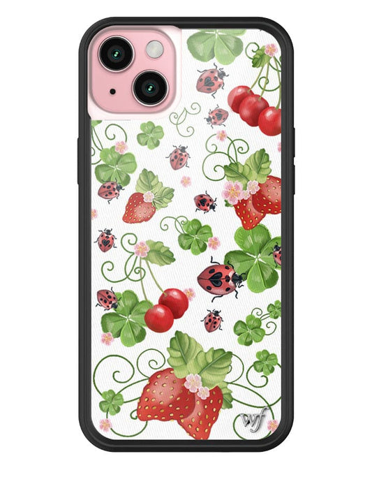 wildflower bugs n berries iphone 15 plus case