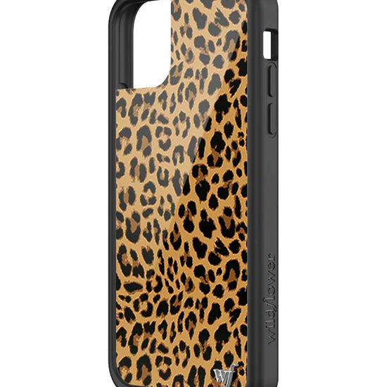 Wildflower iPhone case 11 Meow Leopard Black Tan 2