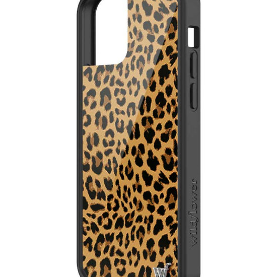 Wildflower iPhone case 12/12 Pro Meow Leopard Black Tan 2