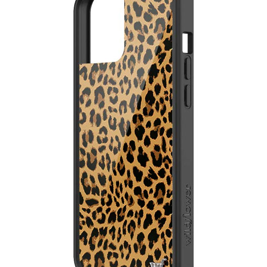 Wildflower iPhone case 12 Pro Max Meow Leopard Black Tan 2