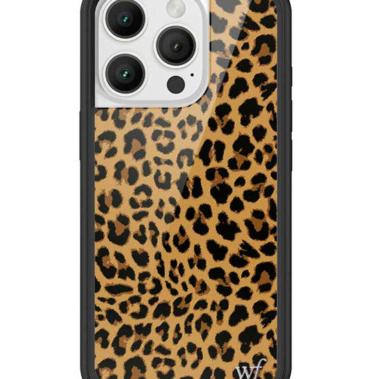 Wildflower iPhone case 16 Pro Meow Leopard Black Tan