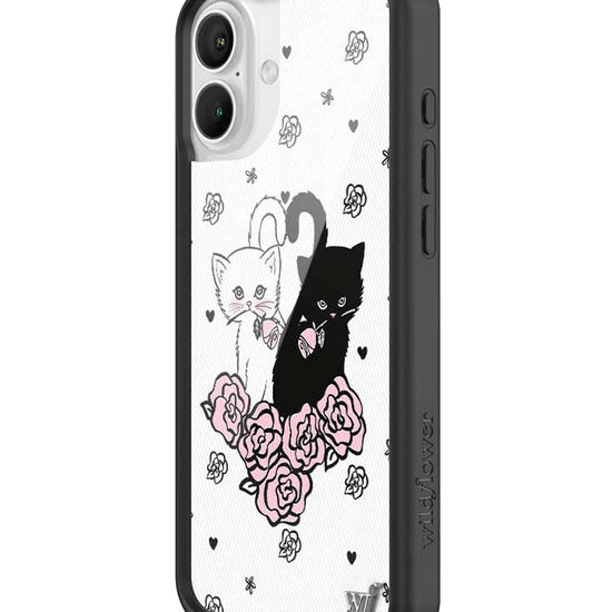 Wildflower Kittens iPhone 16 Plus Case