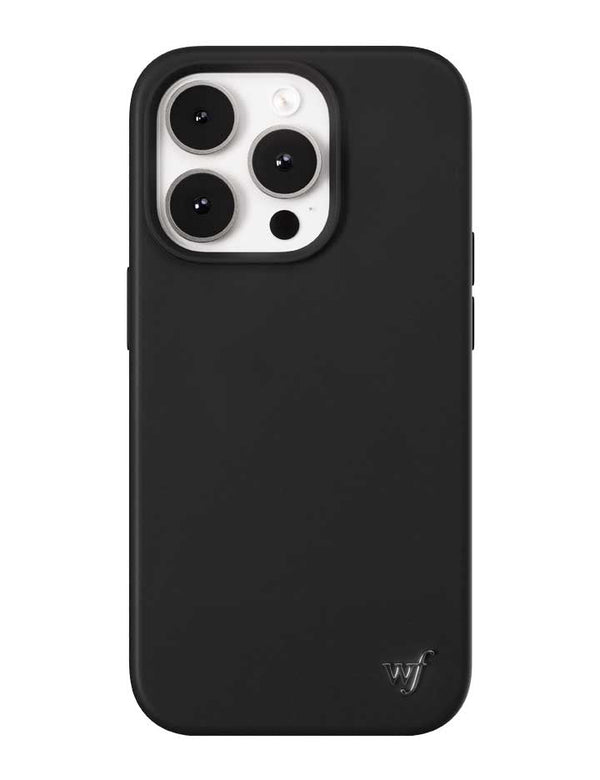 Wildflower iPhone case 14 Pro Black MagSafe Sleek Black