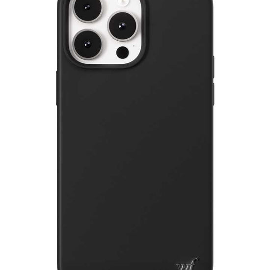 Wildflower iPhone case 14 Pro Max Black MagSafe Sleek Black