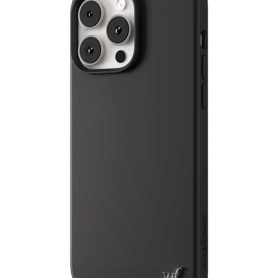 Wildflower iPhone case 14 Pro Max Black MagSafe Sleek Black