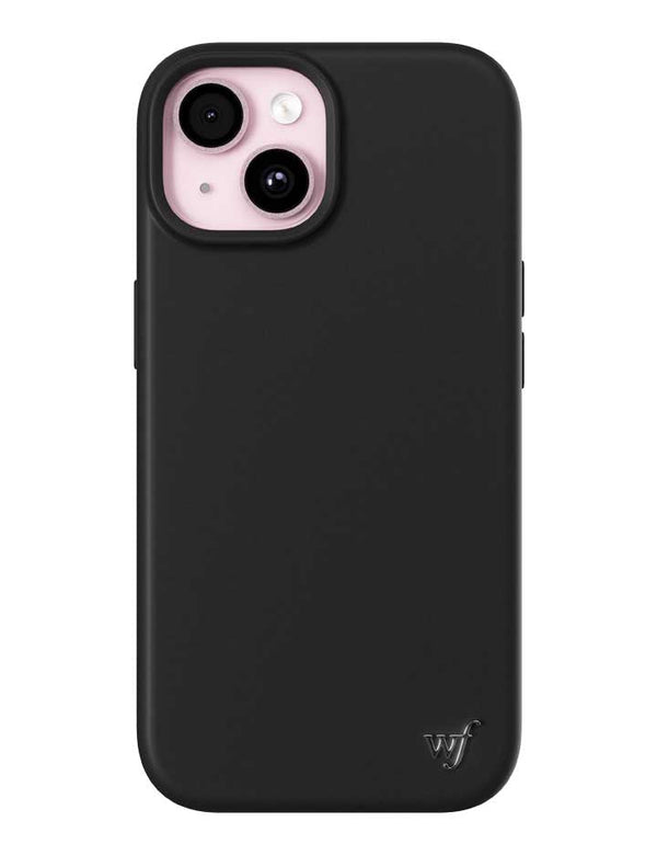 Wildflower iPhone case 15 Black MagSafe Sleek Black