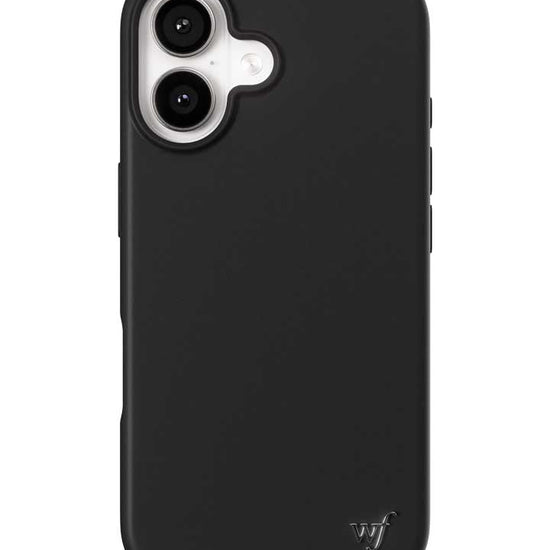 Wildflower iPhone case 16 Black MagSafe Sleek Black