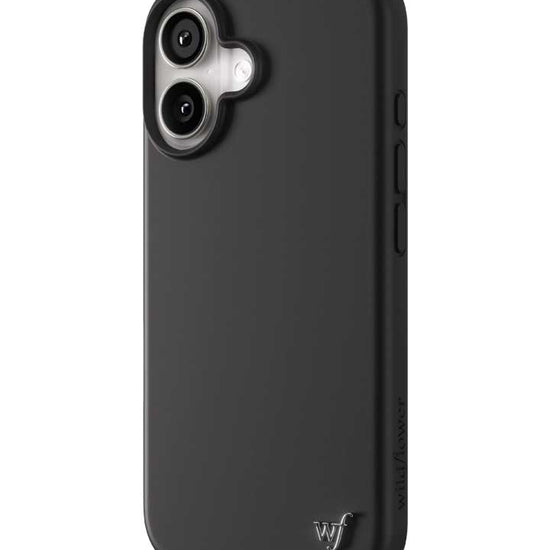 Wildflower iPhone case 16 Black MagSafe Sleek Black