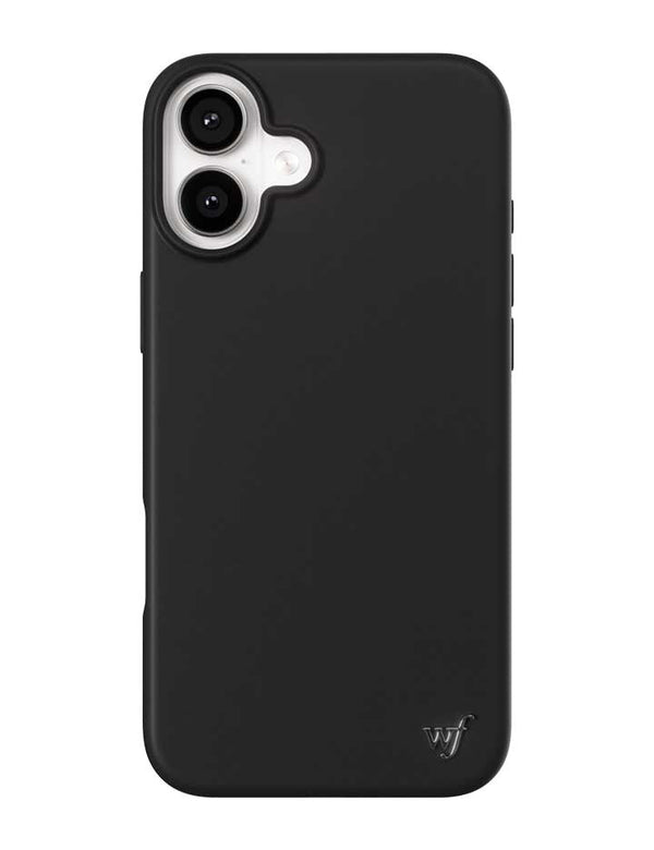 Wildflower iPhone case 16 Plus Black MagSafe Sleek Black