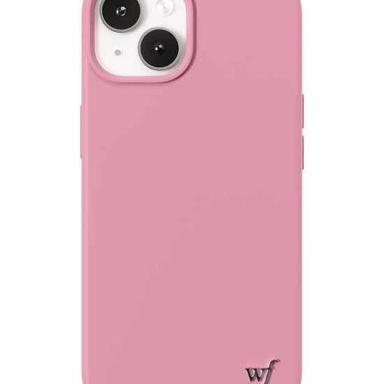 Wildflower iPhone case 14 Pink MagSafe Sleek Pink