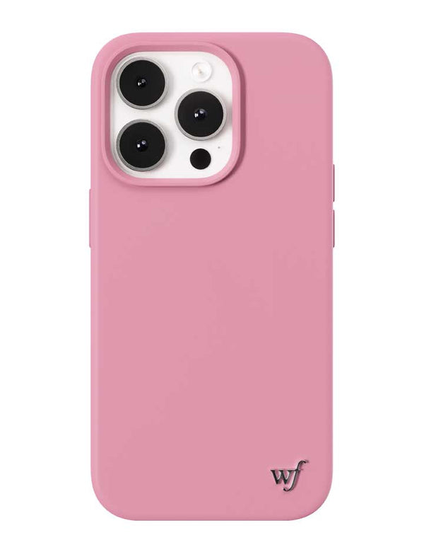 Wildflower iPhone case 14 Pro Pink MagSafe Sleek Pink