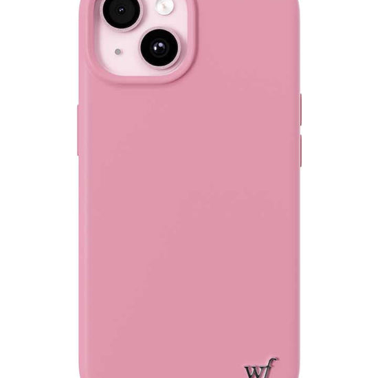 Wildflower iPhone case 15 Pink MagSafe Sleek Pink