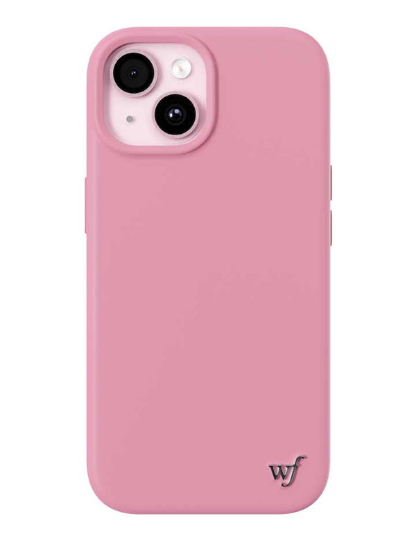 Wildflower iPhone case 15 Pink MagSafe Sleek Pink