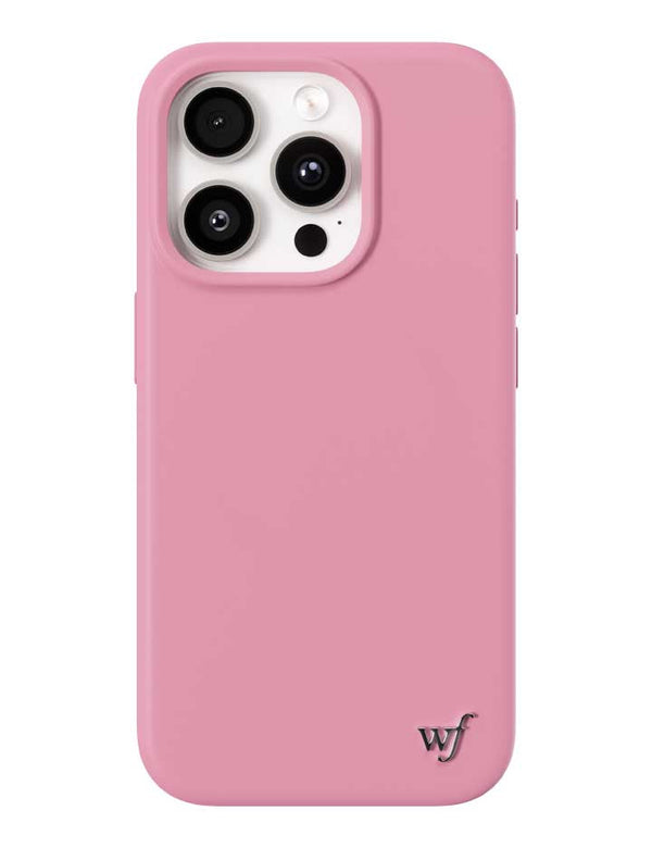 Wildflower iPhone case 15 Pro Pink MagSafe Sleek Pink