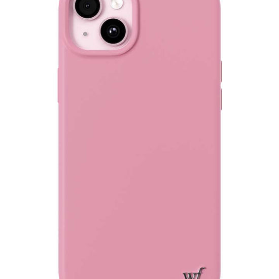 Wildflower iPhone case 15 Plus Pink MagSafe Sleek Pink