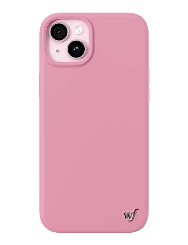 Wildflower iPhone case 15 Plus Pink MagSafe Sleek Pink