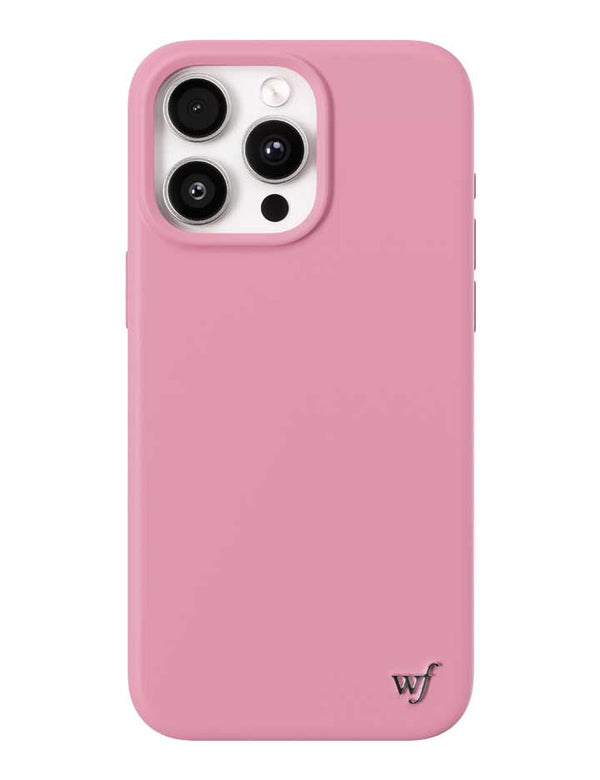 Wildflower iPhone case 15 Pro Max Pink MagSafe Sleek Pink