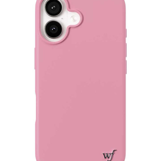 Wildflower iPhone case 16 Pink MagSafe Sleek Pink