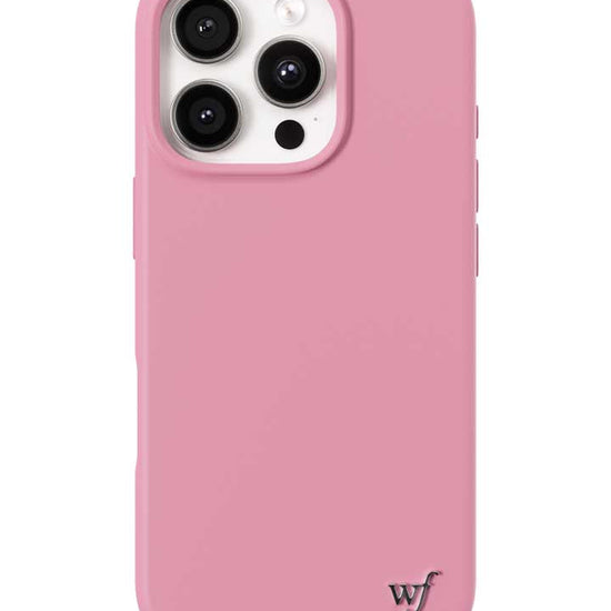 Wildflower iPhone case 16 Pro Pink MagSafe Sleek Pink