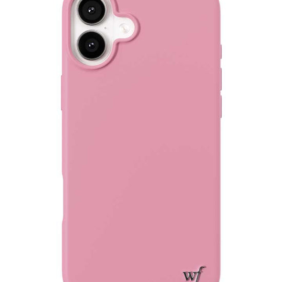 Wildflower iPhone case 16 Plus Pink MagSafe Sleek Pink