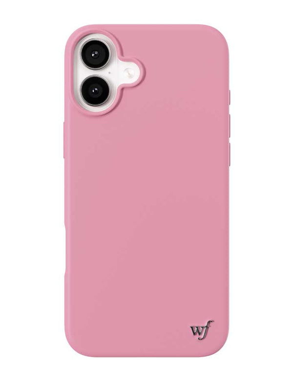 Wildflower iPhone case 16 Plus Pink MagSafe Sleek Pink