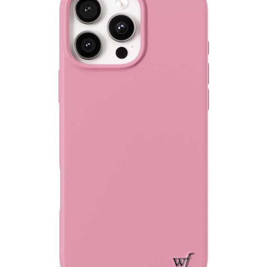 Wildflower iPhone case 16 Pro Max Pink MagSafe Sleek Pink