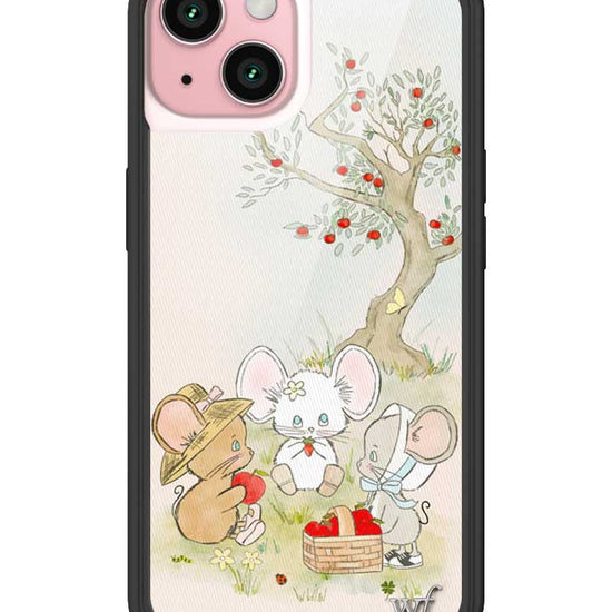 Wildflower iPhone case 15 Mice Friends Animals Cute