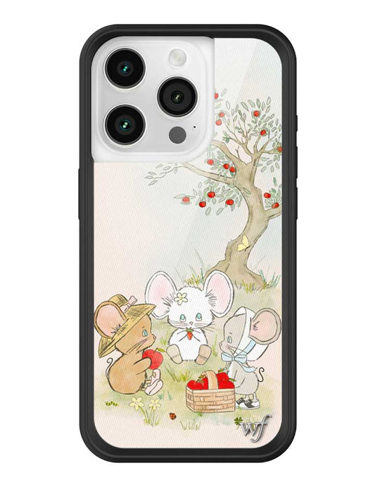 Wildflower iPhone case 15 Pro Mice Friends Animals Cute