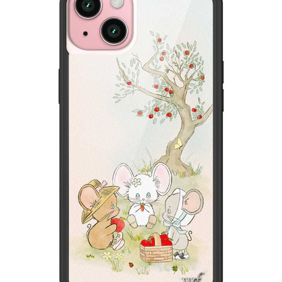 Wildflower iPhone case 15 Plus Mice Friends Animals Cute