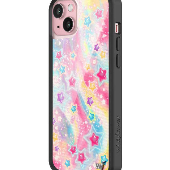 Wildflower iPhone case 15 Plus Miranda Rae Pink Hair