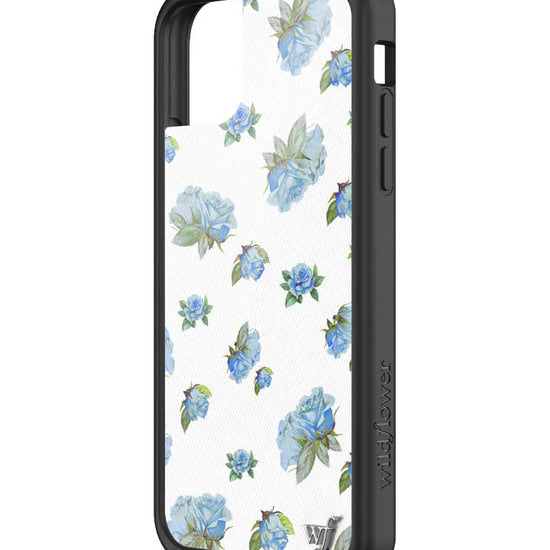 Wildflower iPhone case 11 Moonlight Rose Floral Cute Blue