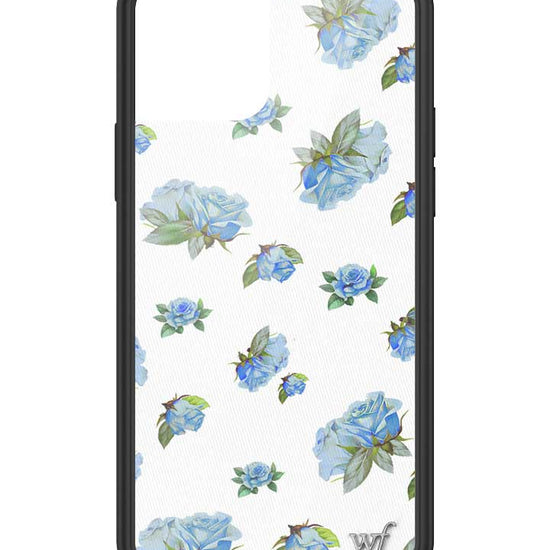 Wildflower iPhone case 12/12 Pro Moonlight Rose Floral Cute Blue