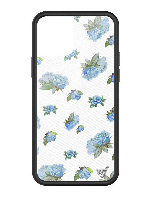 Wildflower iPhone case 12/12 Pro Moonlight Rose Floral Cute Blue