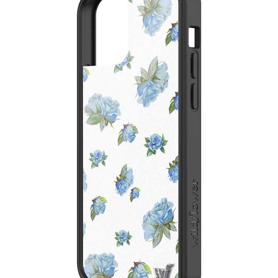 Wildflower iPhone case 12/12 Pro Moonlight Rose Floral Cute Blue